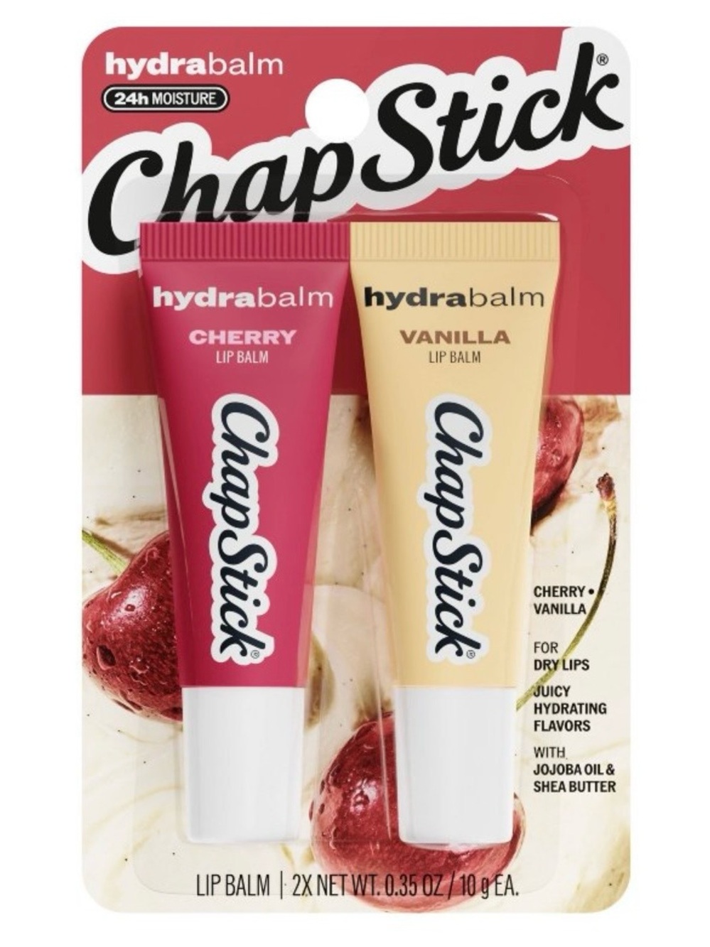 ChapStick HydraBalm 2 Pack Cherry & Vanilla Lip Balm